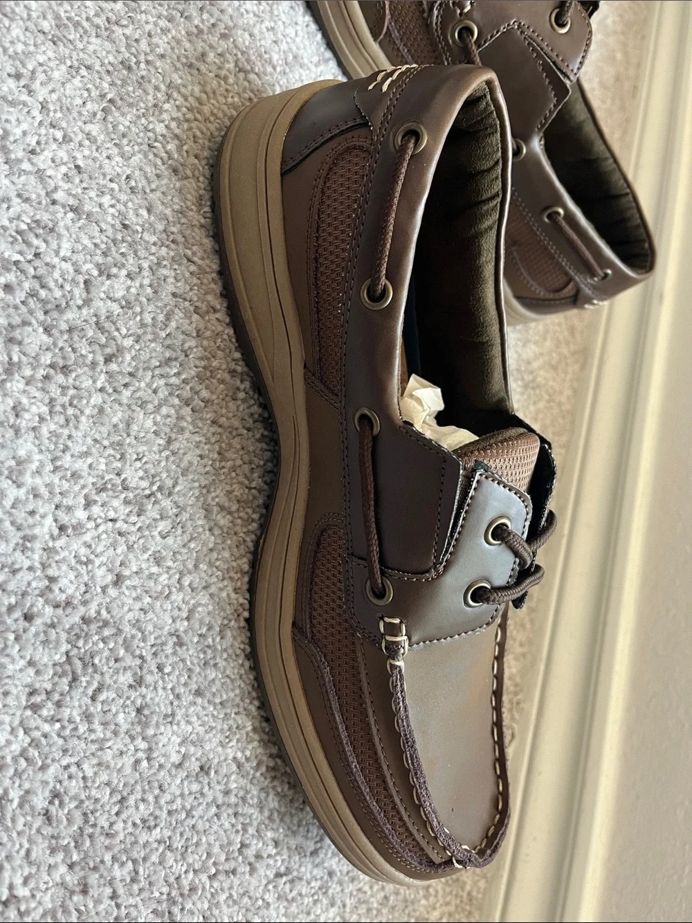 Magellan Men's Brown Casual Boat Shoes size 10D